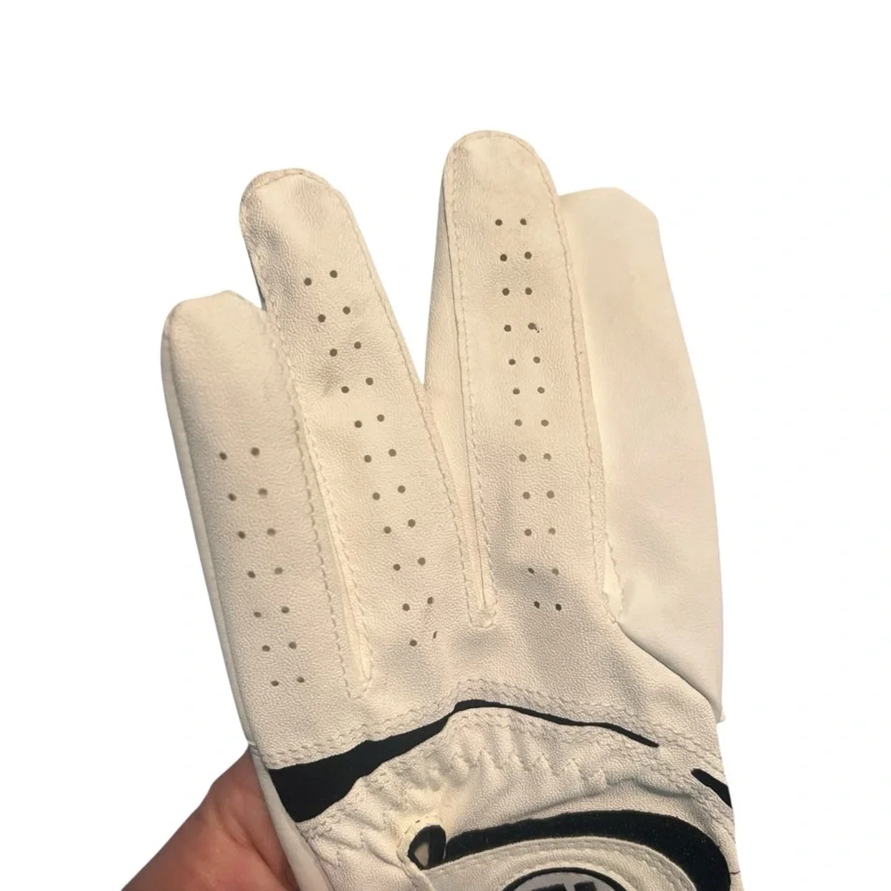 FJ Footjoy Womens ML WeatherSof Golf Glove‎ Left Hand White Black Golfing Sports